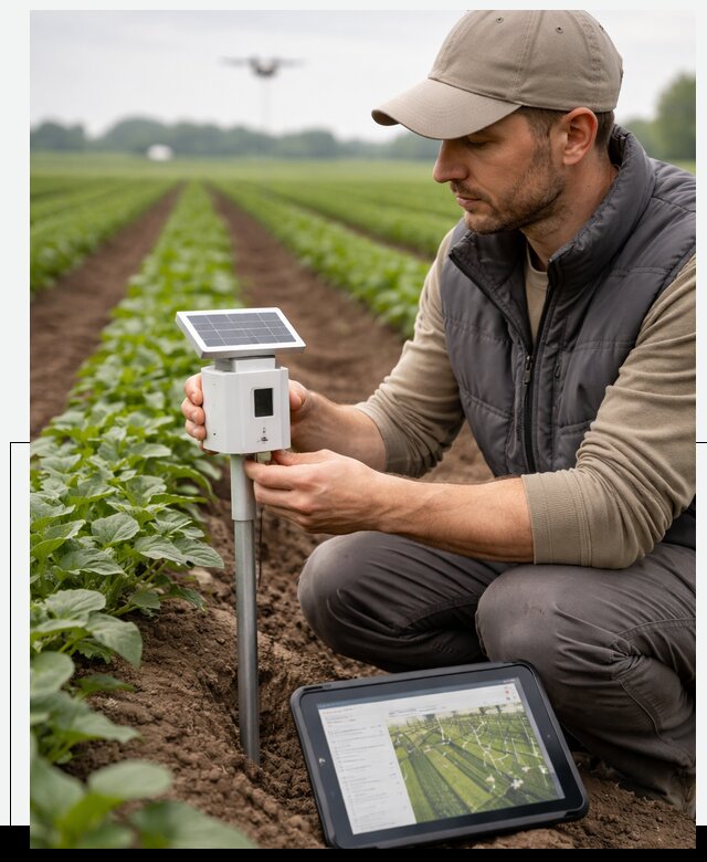 IoT мониторинг сельскохозяйственных полей и контроля в Калининграде